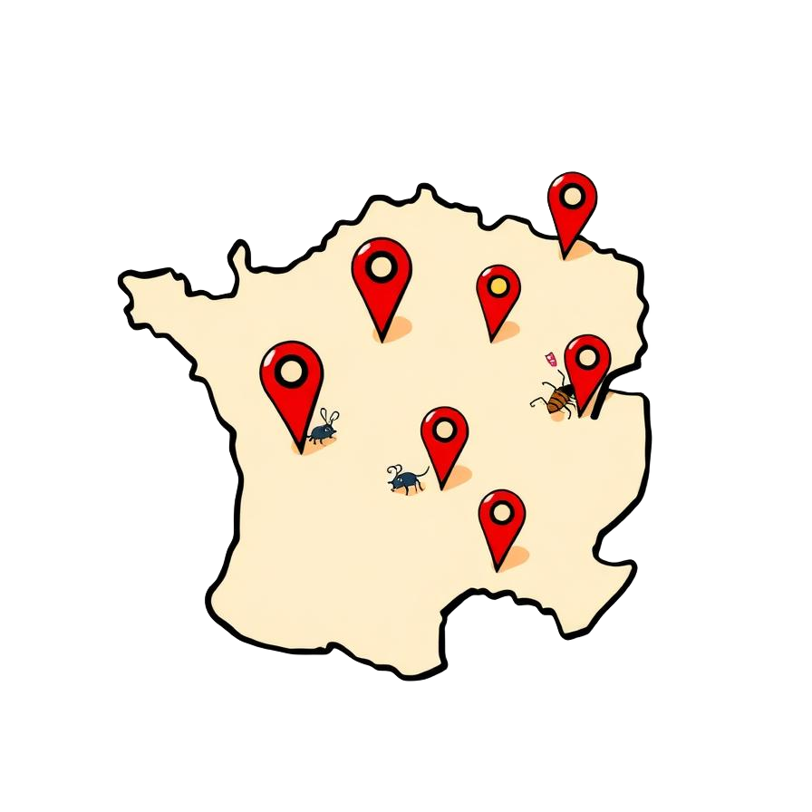 carte nuisibles villes touchées Val-d'Oise 95